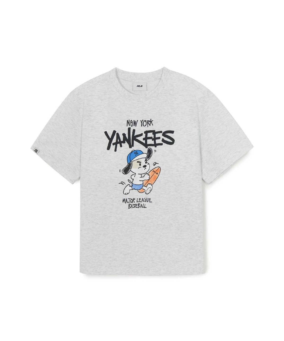 엠엘비 키즈(MLB KIDS) 스트릿 바크&바니 썸머 아트웍 티셔츠 NY (L.Melange Grey)