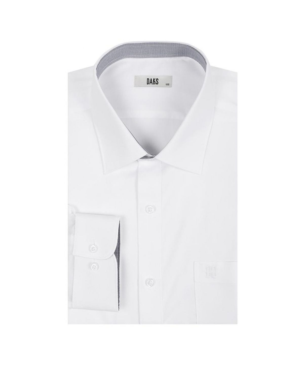 닥스셔츠(DAKS SHIRTS) 면혼방 배색 카라 솔리드 드레스셔츠 레귤러핏_DLP2SHDL402A1