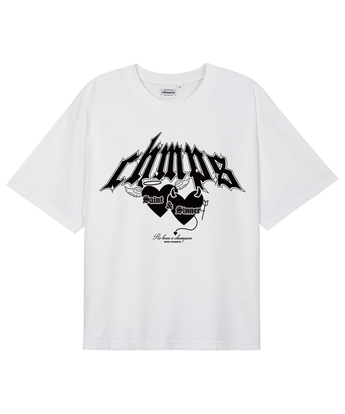 본챔스(BORN CHAMPS) [8 COLORS] DUALITY 오버핏 반팔티셔츠