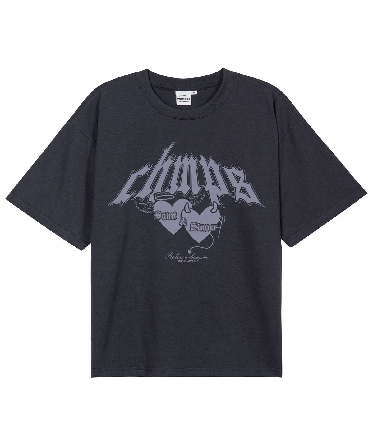 본챔스(BORN CHAMPS) [8 COLORS] DUALITY 오버핏 반팔티셔츠