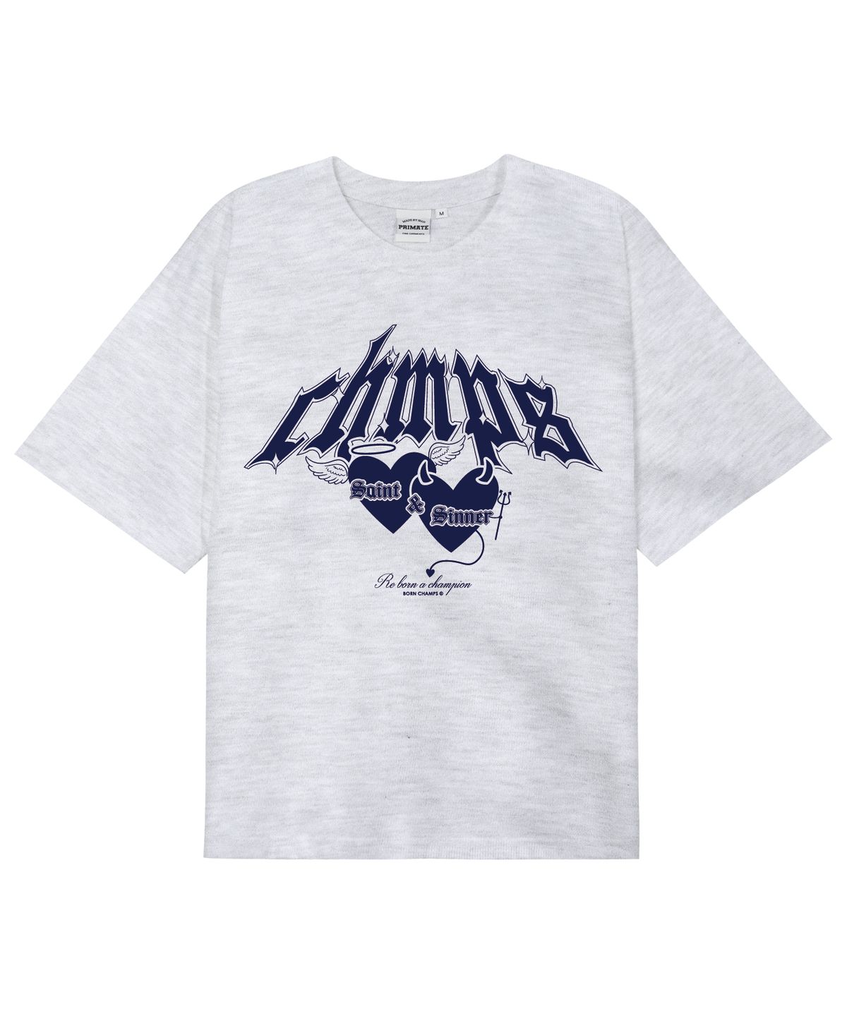본챔스(BORN CHAMPS) [8 COLORS] DUALITY 오버핏 반팔티셔츠