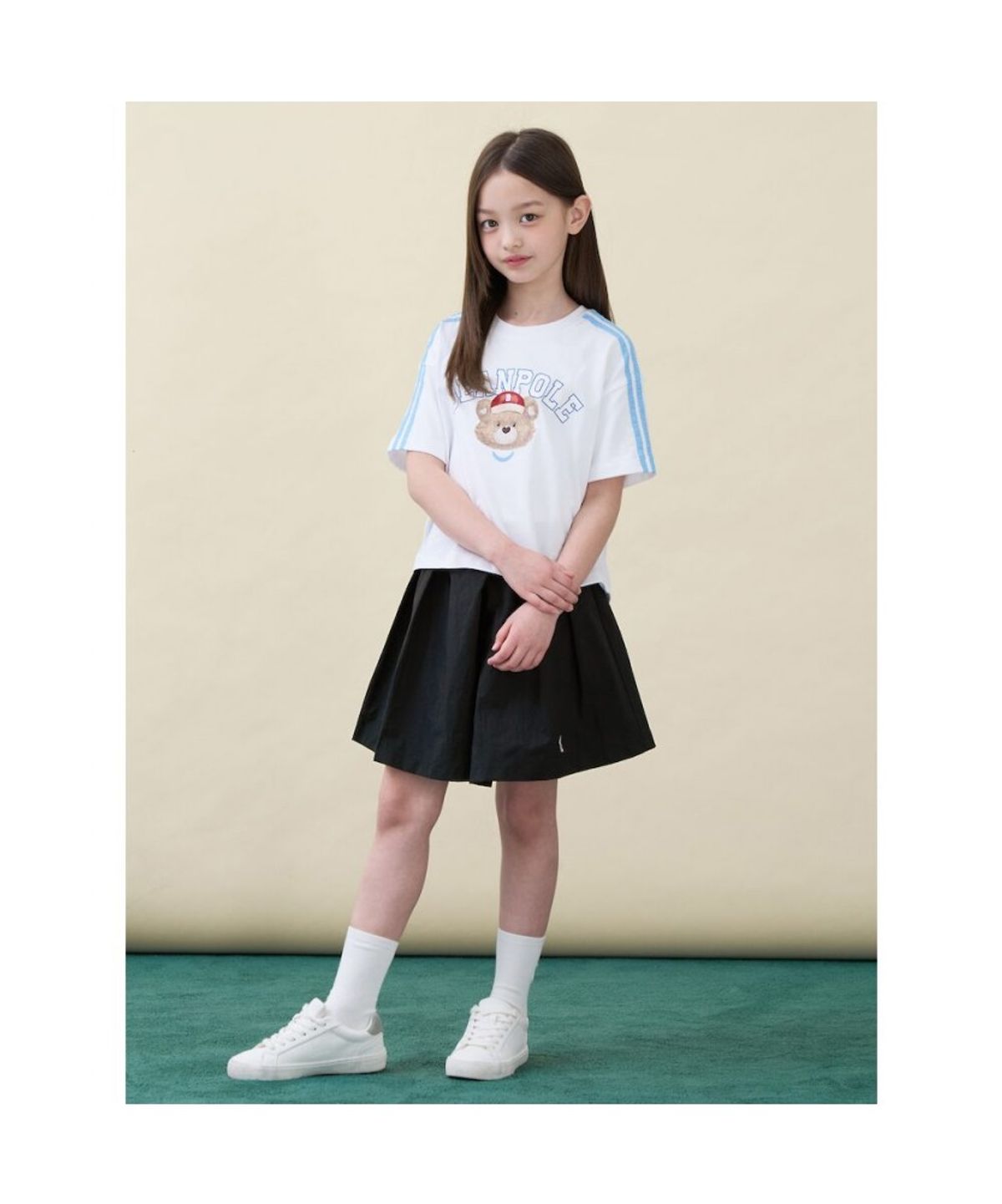 빈폴 키즈(BEANPOLE KIDS) 그래픽 포인트 여아 티셔츠  화이트 (BI6342G081)