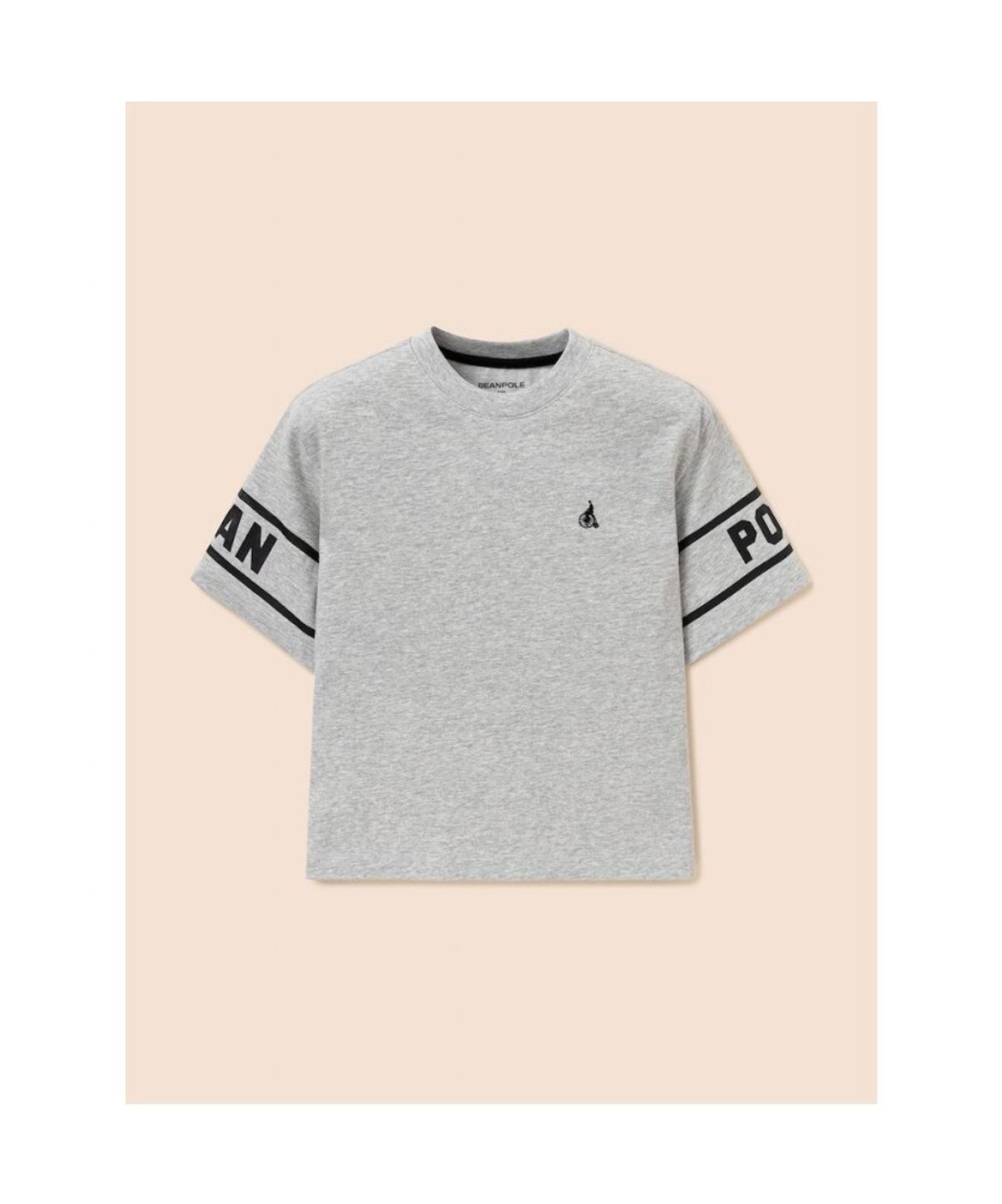 빈폴 키즈(BEANPOLE KIDS) 레터링 포인트 반소매 티셔츠  그레이 (BI6342U113)