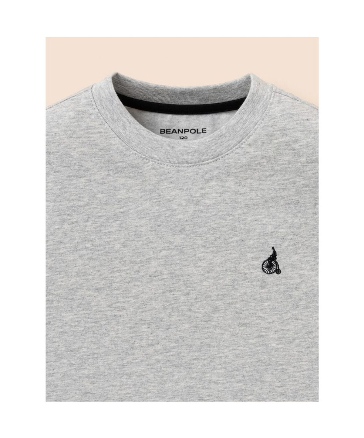 빈폴 키즈(BEANPOLE KIDS) 레터링 포인트 반소매 티셔츠  그레이 (BI6342U113)