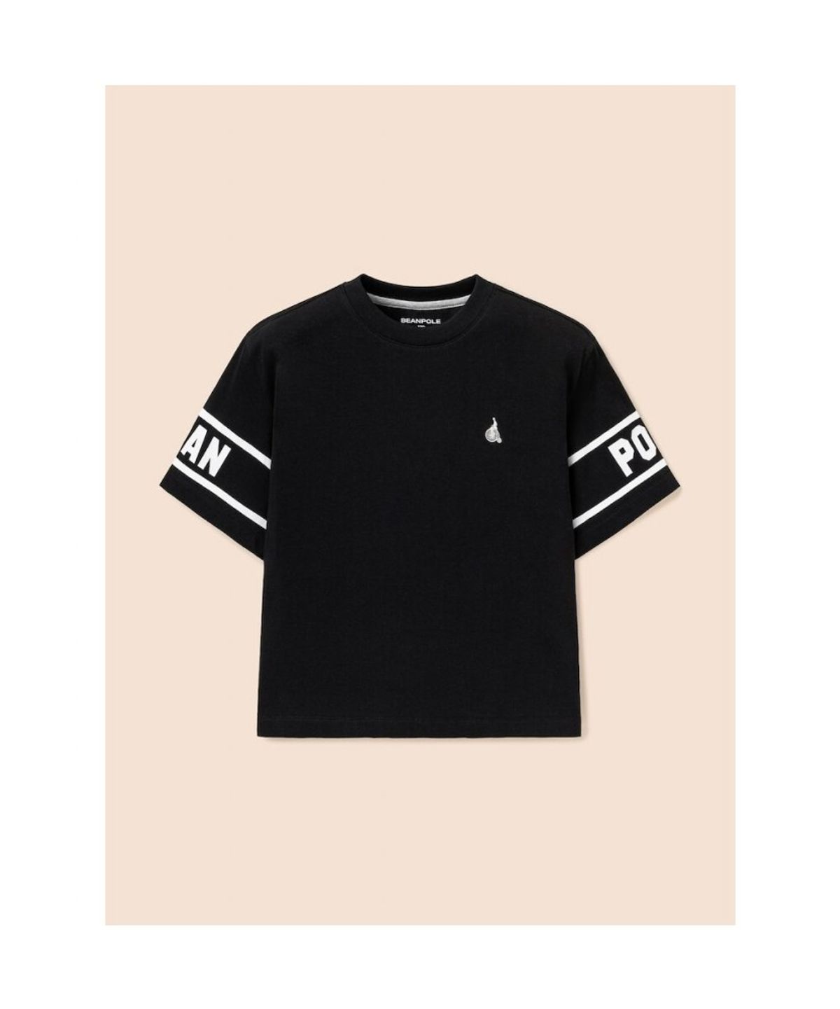 빈폴 키즈(BEANPOLE KIDS) 레터링 포인트 반소매 티셔츠  블랙 (BI6342U115)