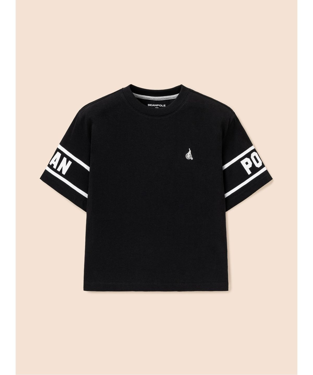 빈폴 키즈(BEANPOLE KIDS) 레터링 포인트 반소매 티셔츠  블랙 (BI6342U115)