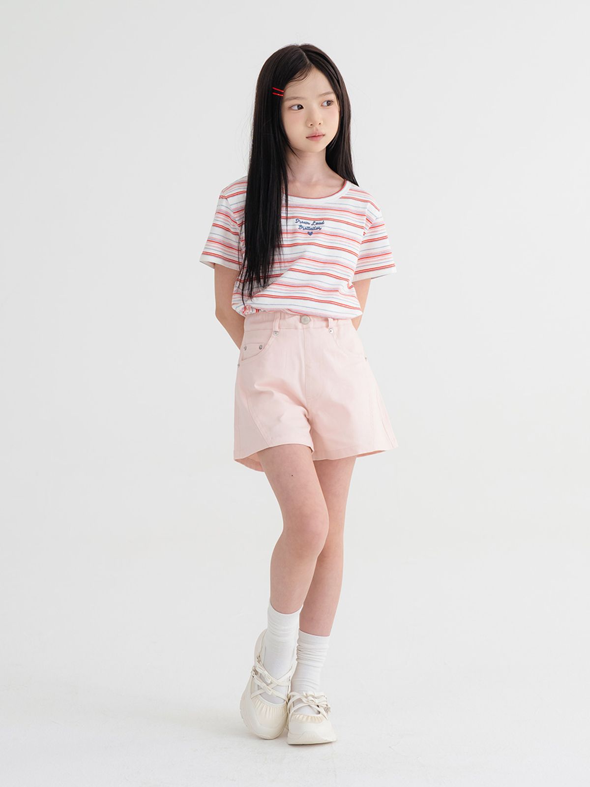 브렛테일러(BRETTAILOR) 스컬프트 라인 썸머 트윌 쇼츠(핑크)