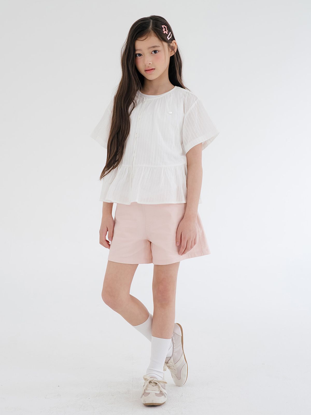 브렛테일러(BRETTAILOR) 스컬프트 라인 썸머 트윌 쇼츠(핑크)