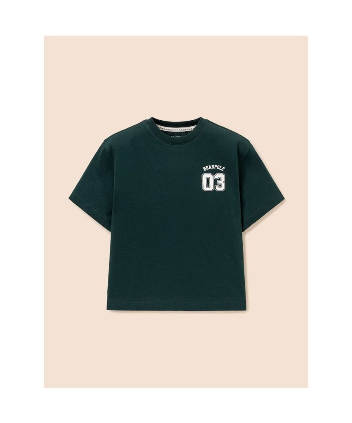 빈폴 키즈(BEANPOLE KIDS) 곰돌이 달이 숫자 그래픽 반팔 티셔츠  그린 (BI6342U13M)