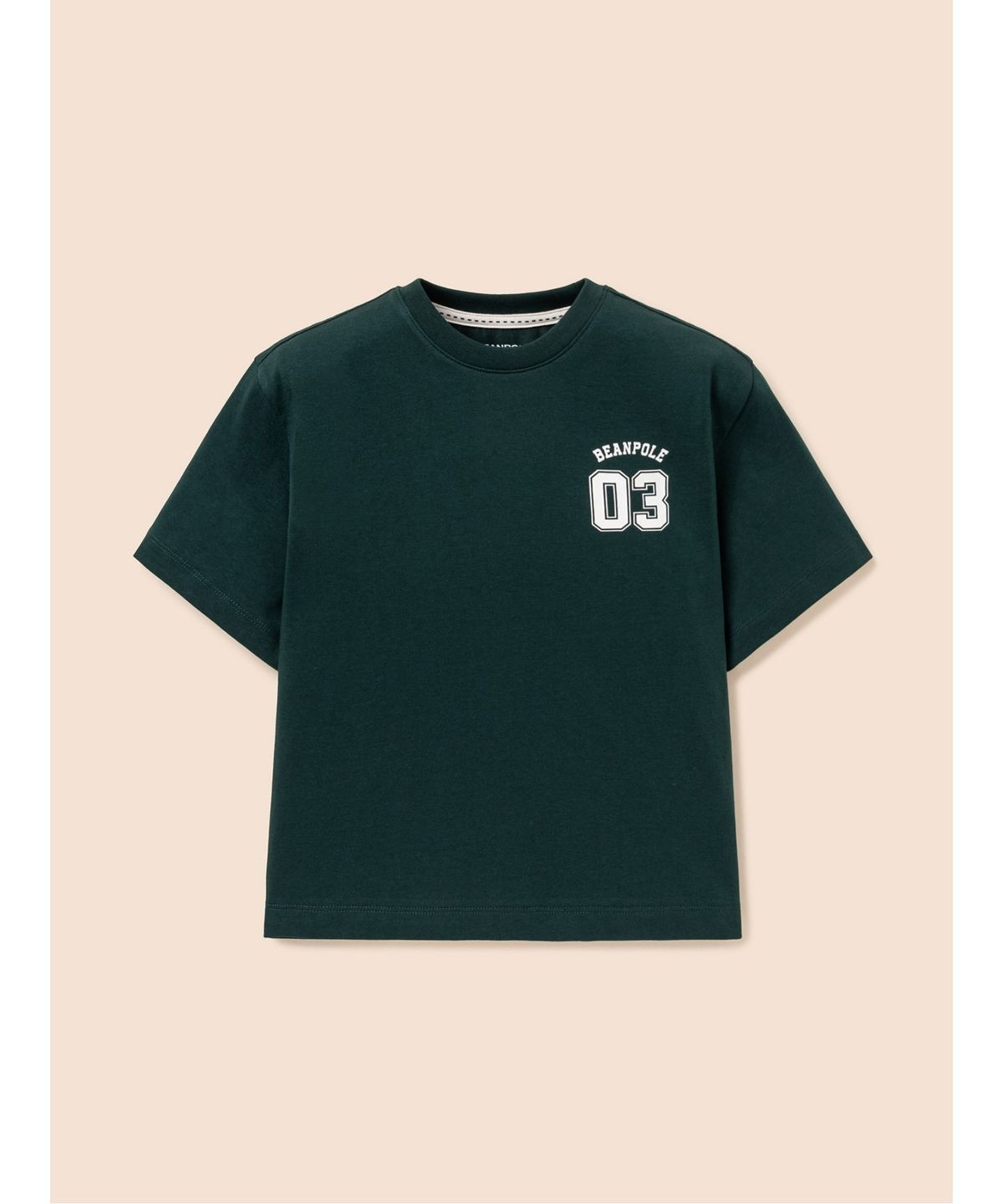 빈폴 키즈(BEANPOLE KIDS) 곰돌이 달이 숫자 그래픽 반팔 티셔츠  그린 (BI6342U13M)