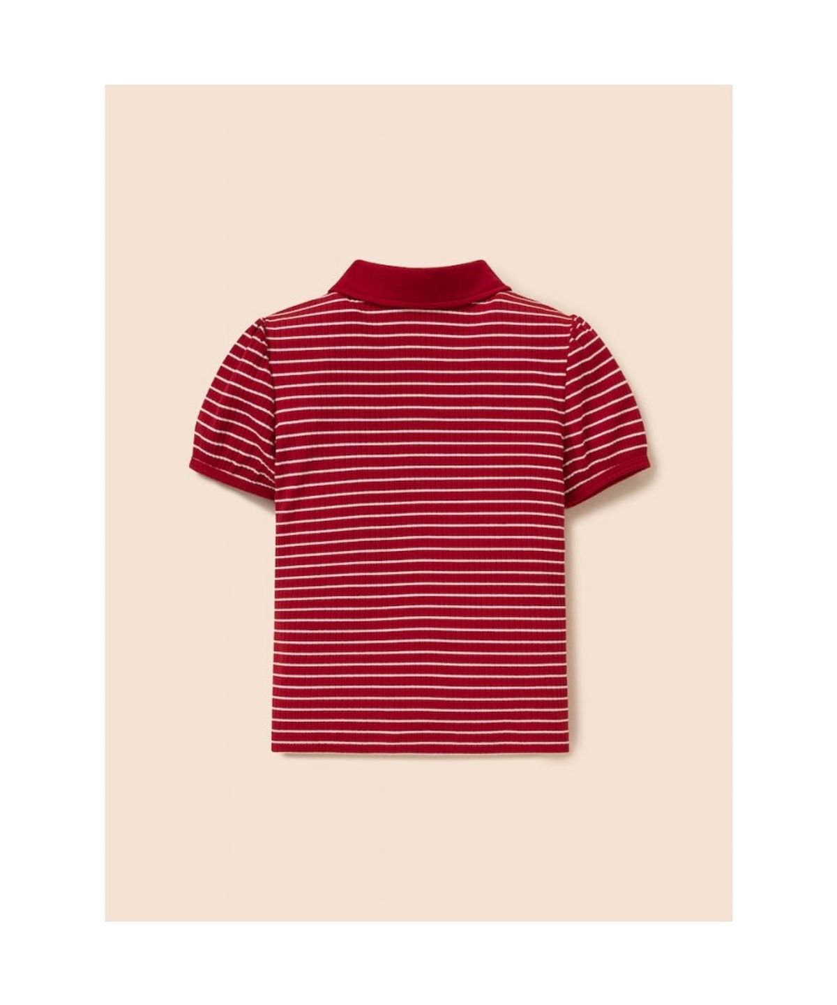 빈폴 키즈(BEANPOLE KIDS) T칼라 스트라이프 골지 반소매 티셔츠 (BI6342G066)