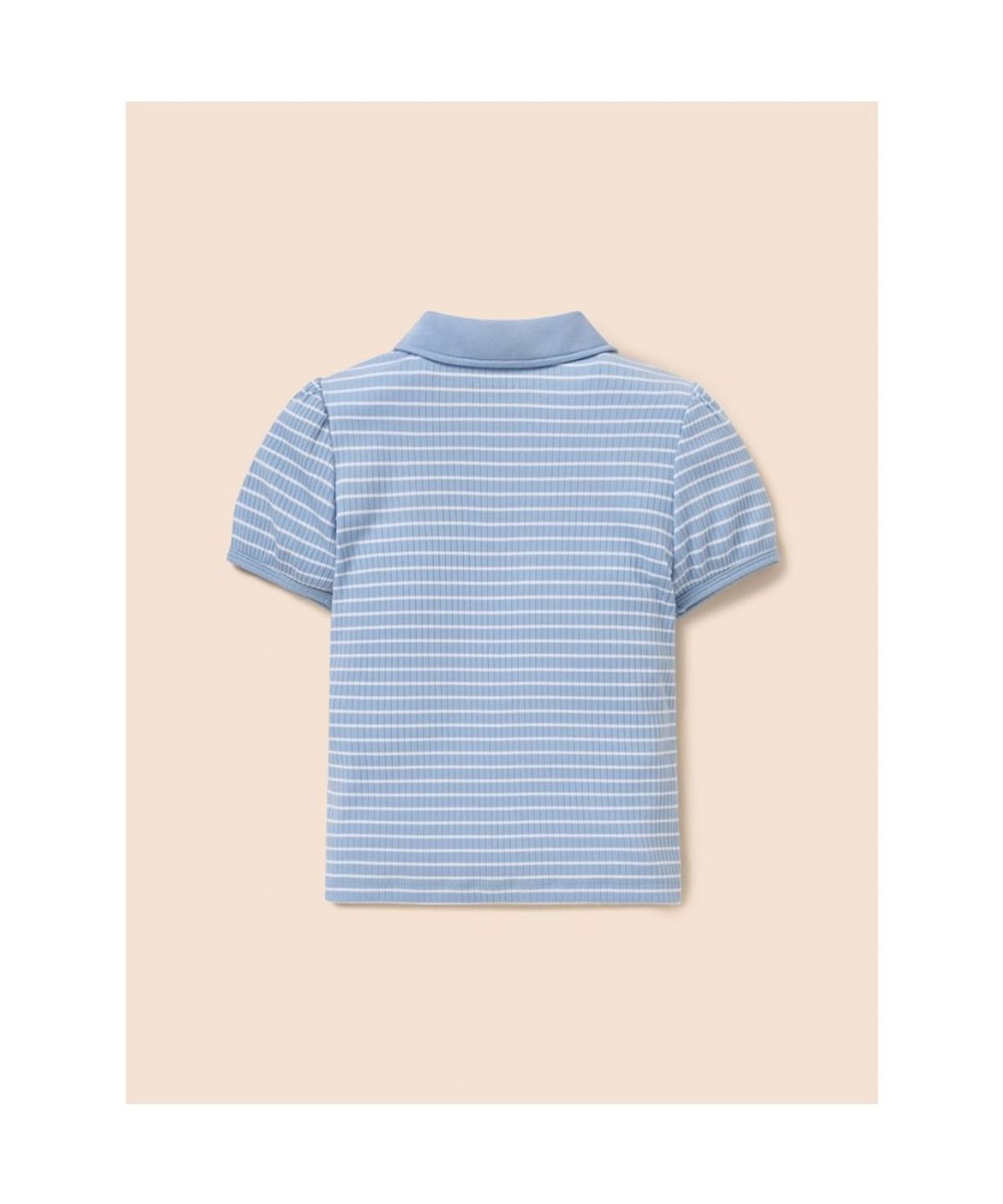 빈폴 키즈(BEANPOLE KIDS) T칼라 스트라이프 골지 반소매 티셔츠 (BI6342G06Q)