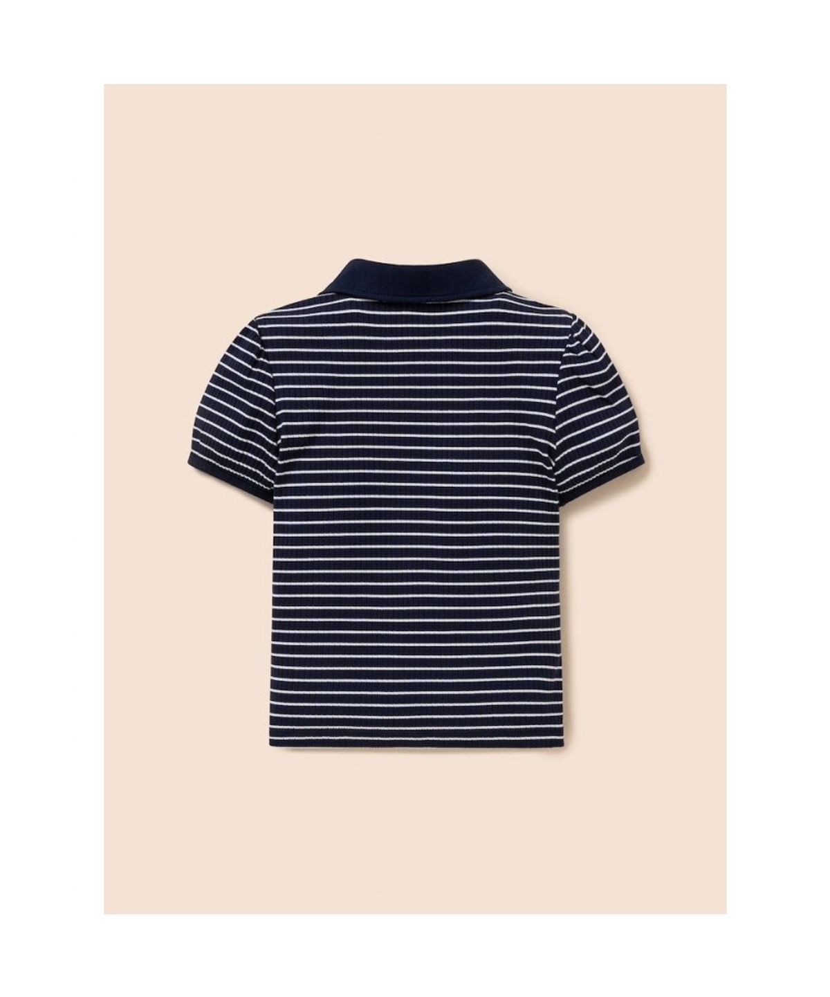 빈폴 키즈(BEANPOLE KIDS) T칼라 스트라이프 골지 반소매 티셔츠 (BI6342G06R)
