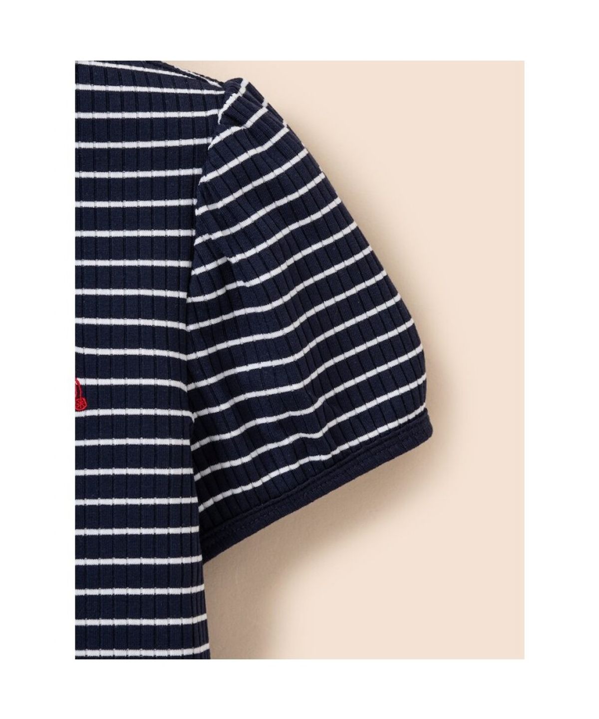 빈폴 키즈(BEANPOLE KIDS) T칼라 스트라이프 골지 반소매 티셔츠 (BI6342G06R)