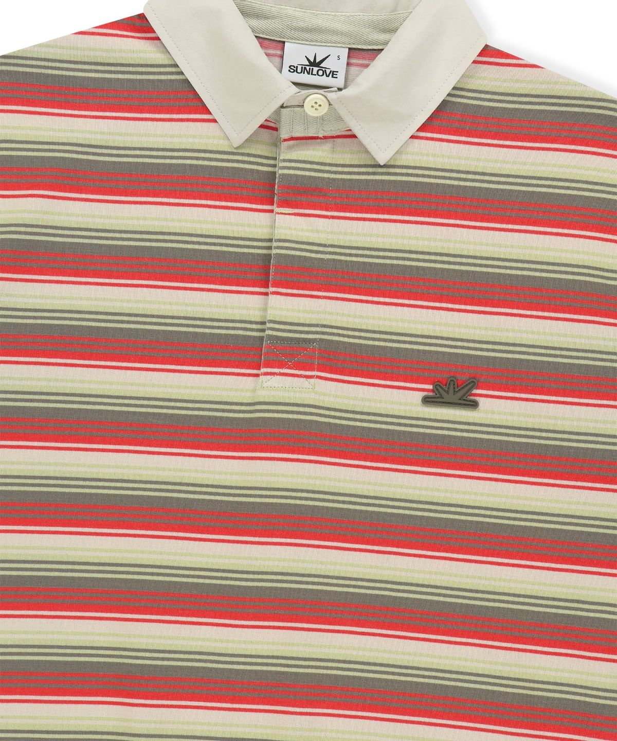 썬러브투어(SUNLOVETOUR) Striped Caddie Polo Red