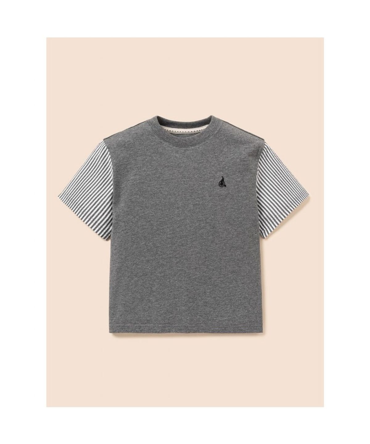 빈폴 키즈(BEANPOLE KIDS) 스트라이프 시어서커 반소매 상하세트  애쉬 (BI6342U154)