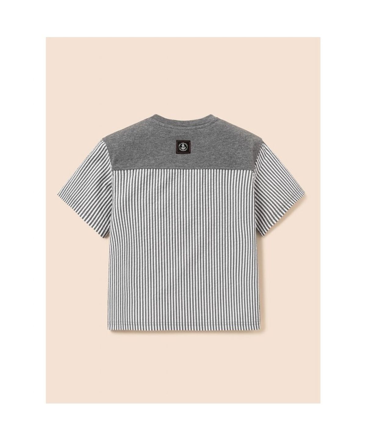 빈폴 키즈(BEANPOLE KIDS) 스트라이프 시어서커 반소매 상하세트  애쉬 (BI6342U154)