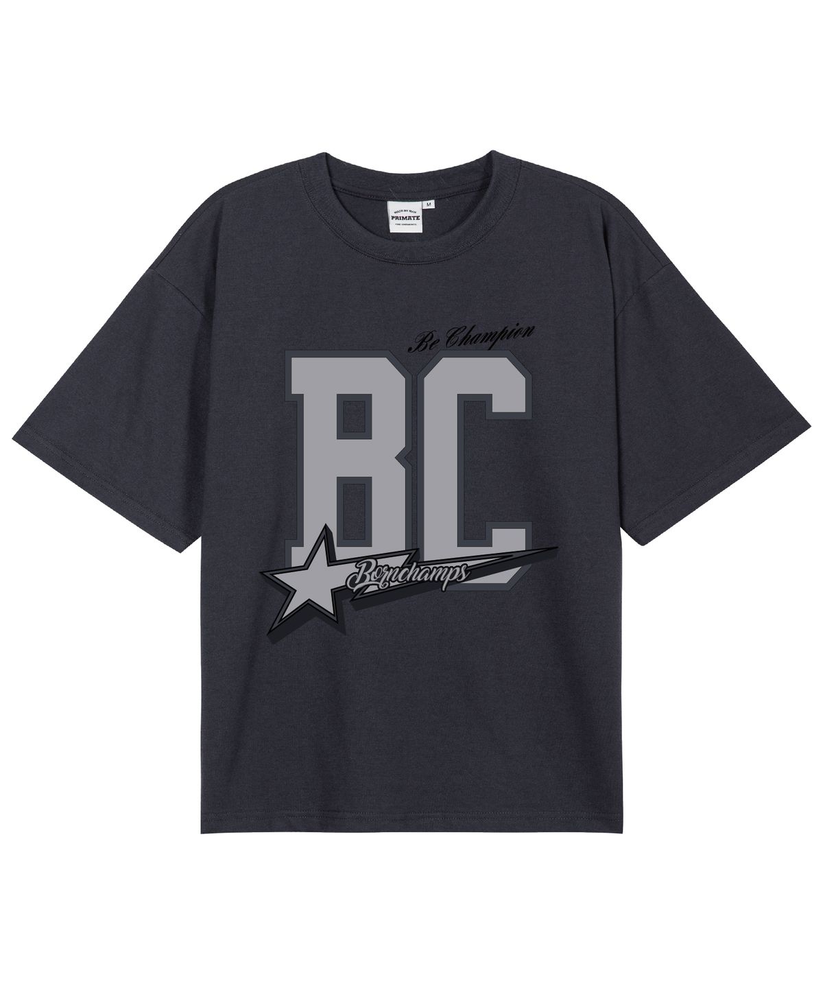 본챔스(BORN CHAMPS) [5 COLORS] CHMPS VARSITY 오버핏 반팔티셔츠
