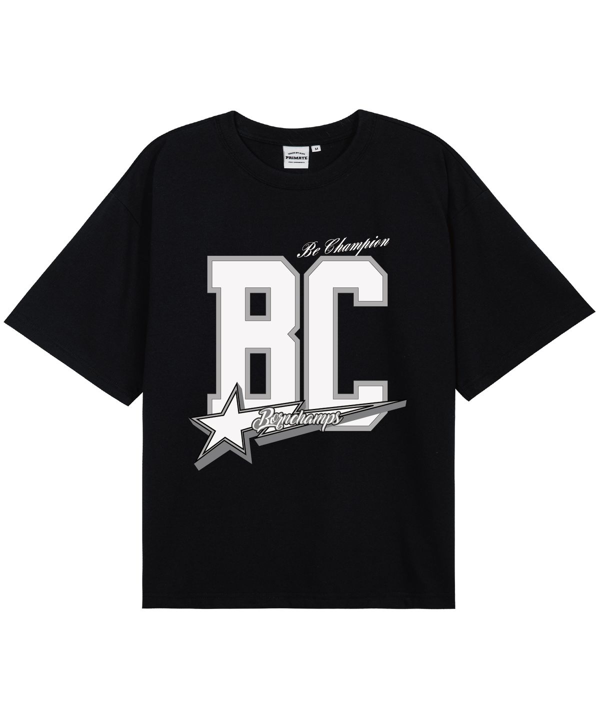 본챔스(BORN CHAMPS) [5 COLORS] CHMPS VARSITY 오버핏 반팔티셔츠