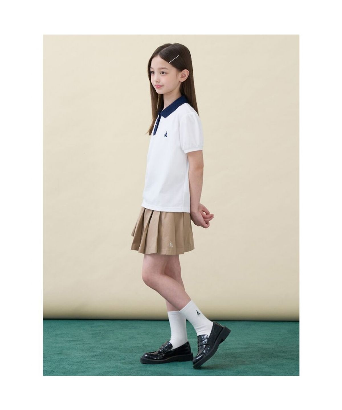 빈폴 키즈(BEANPOLE KIDS) 여아 산들 피케 티셔츠  아이보리 (BI6442G010)