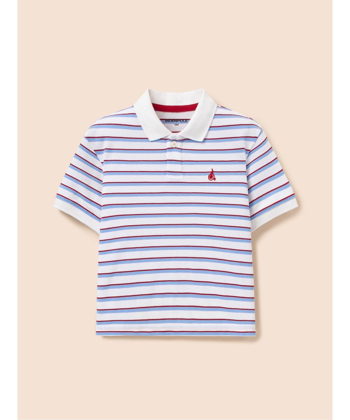 빈폴 키즈(BEANPOLE KIDS) 여아 멀티스트라이프 피케 티셔츠  아이보리 (BI6442G020)