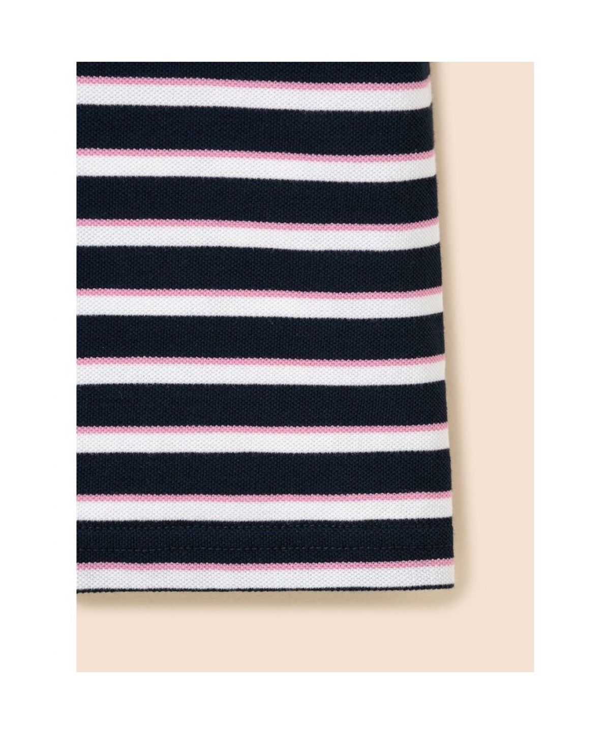 빈폴 키즈(BEANPOLE KIDS) 여아 멀티스트라이프 피케 티셔츠  네이비 (BI6442G02R)