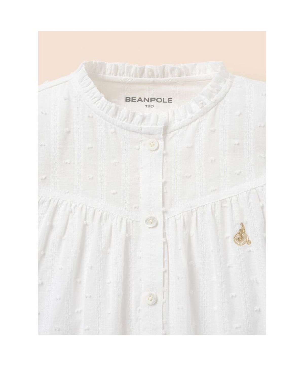 빈폴 키즈(BEANPOLE KIDS) 여아 보헤미안 셔링 블라우스  아이보리 (BI6465G010)