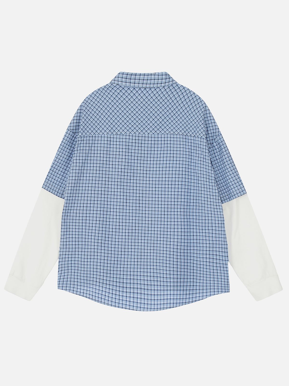 엘프릭 에덴(AELFRIC EDEN) Aelfric Eden Plaid Layered Long Sleeve Shirt 셔츠 01243A0572-BL