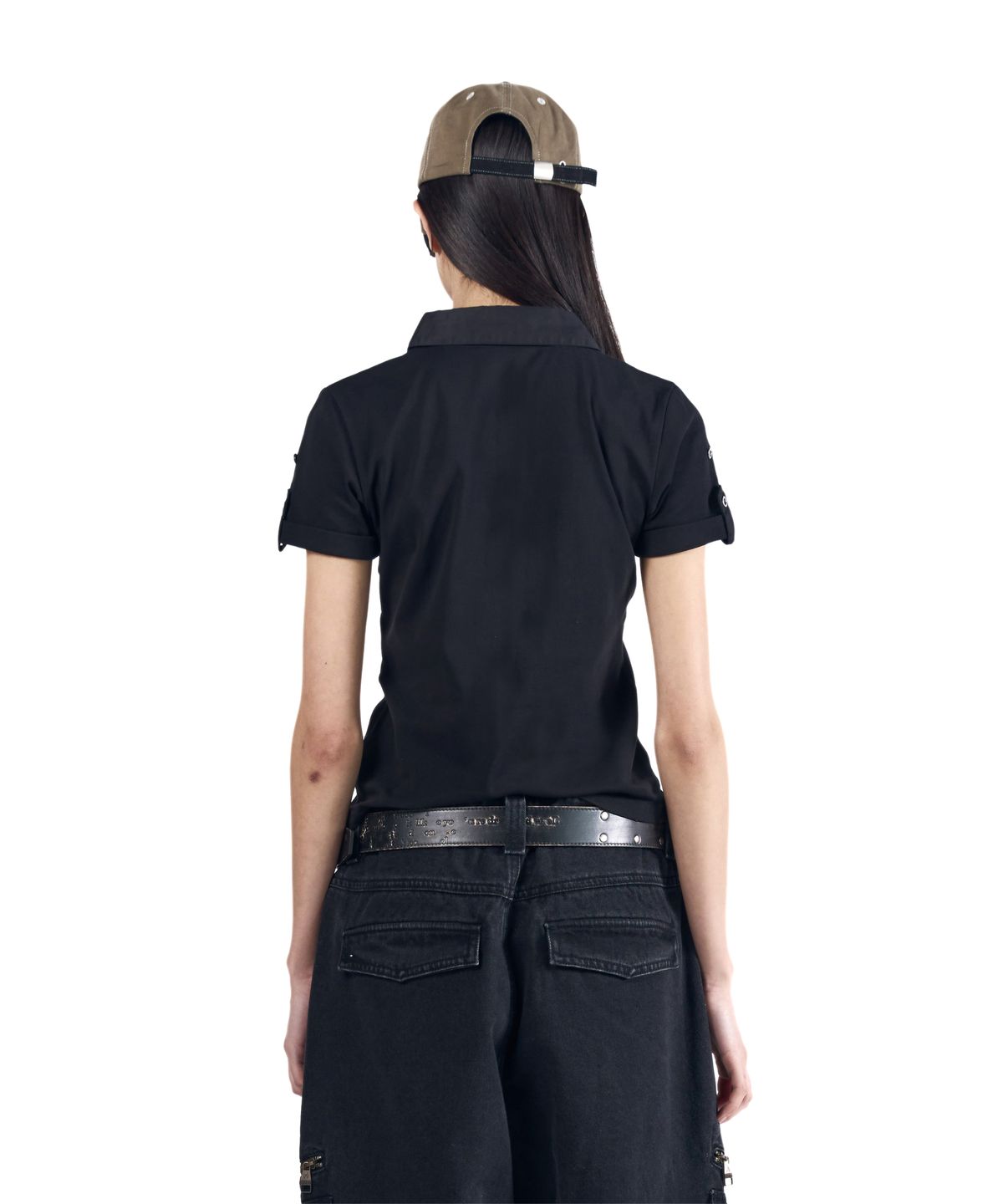 아캄(AAKAM) Roll-Up Pocket Shirts (Black)