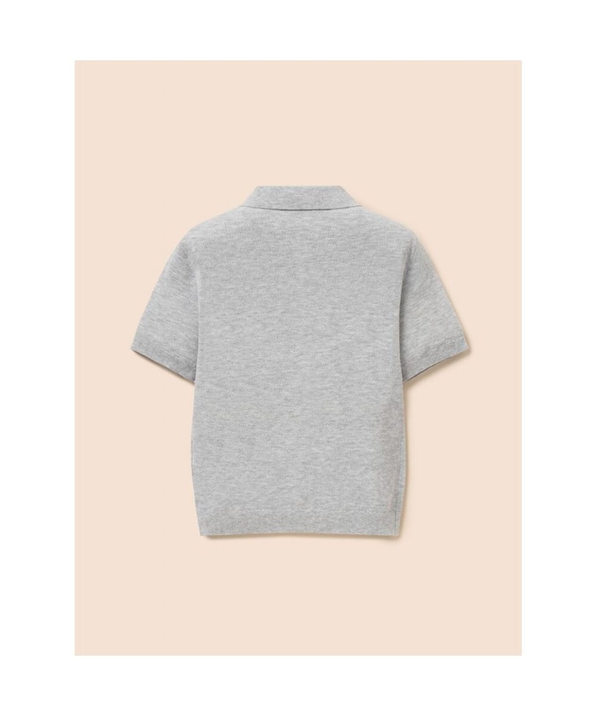 빈폴 키즈(BEANPOLE KIDS) [솔솔니트] 반소매 면 플레인 T칼라 가디건  그레이 (BI645AU023)