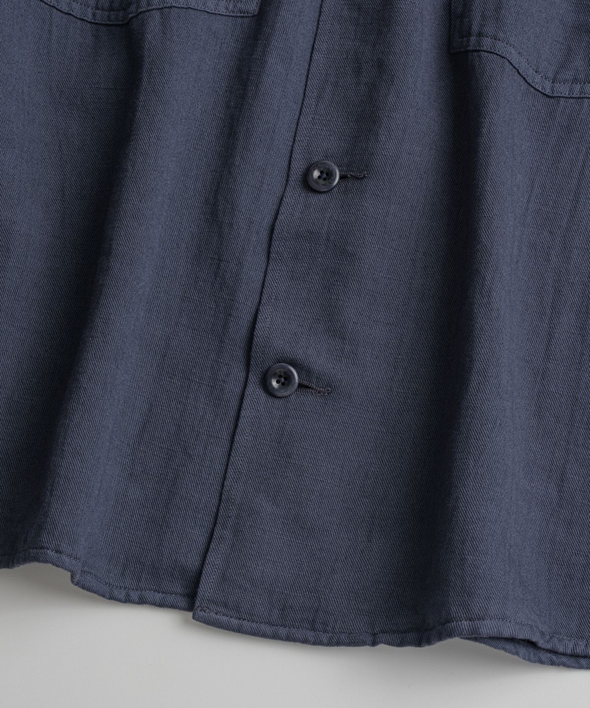 비헤비어(BEHEAVYER) DYED FATIGUE 1/2 SHIRTS vintage purple
