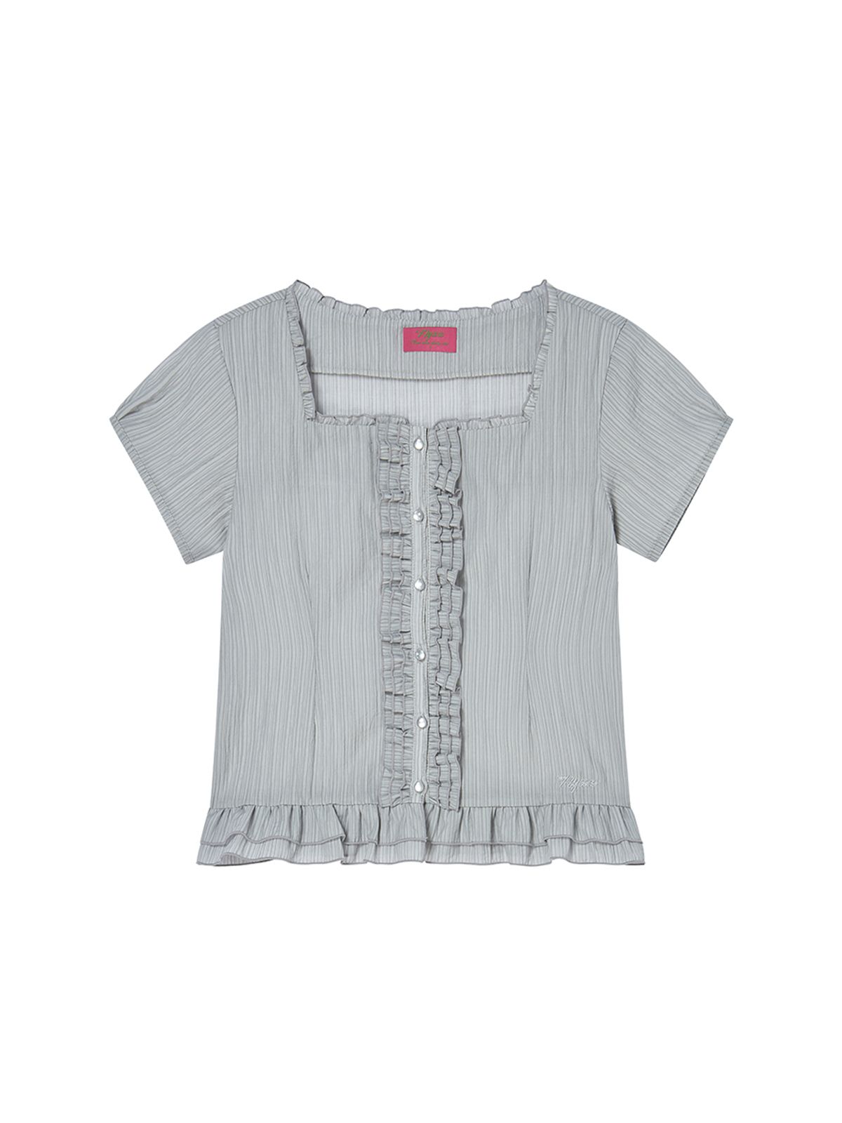 엔와이엑스엑스(NYXX) SQUARE BLOUSE GREY