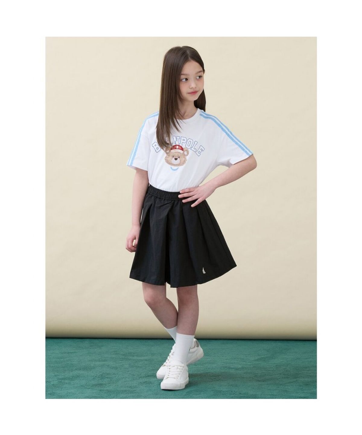 빈폴 키즈(BEANPOLE KIDS) 여아 스커트형 화섬 반바지  블랙 (BI6325G035)