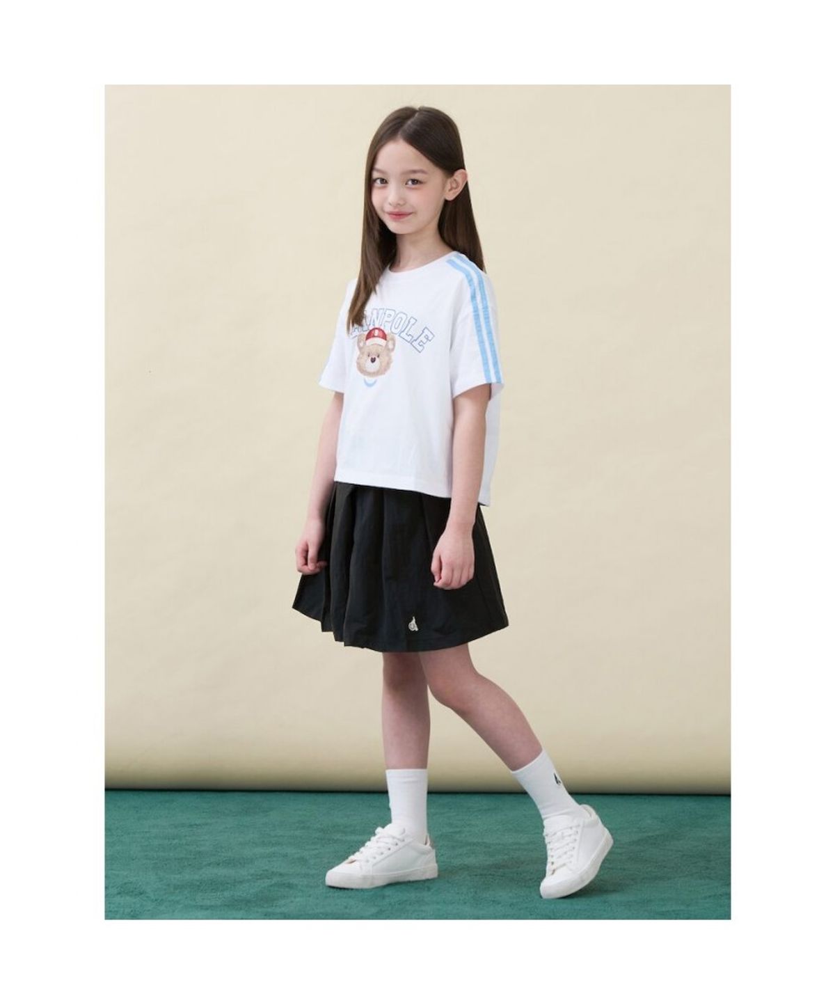 빈폴 키즈(BEANPOLE KIDS) 여아 스커트형 화섬 반바지  블랙 (BI6325G035)