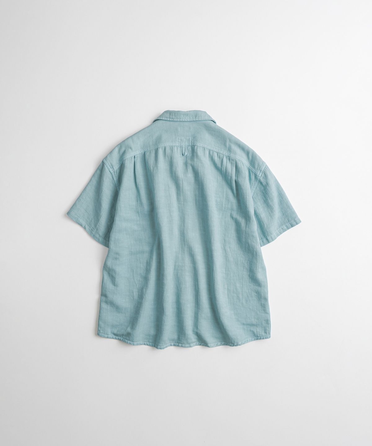 비헤비어(BEHEAVYER) DYED FATIGUE 1/2 SHIRTS sky blue