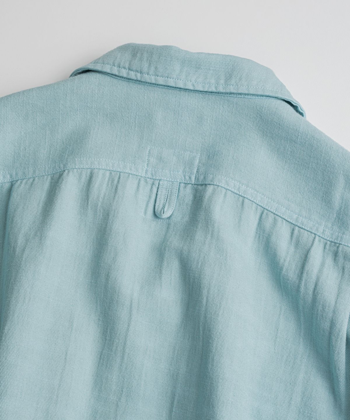 비헤비어(BEHEAVYER) DYED FATIGUE 1/2 SHIRTS sky blue