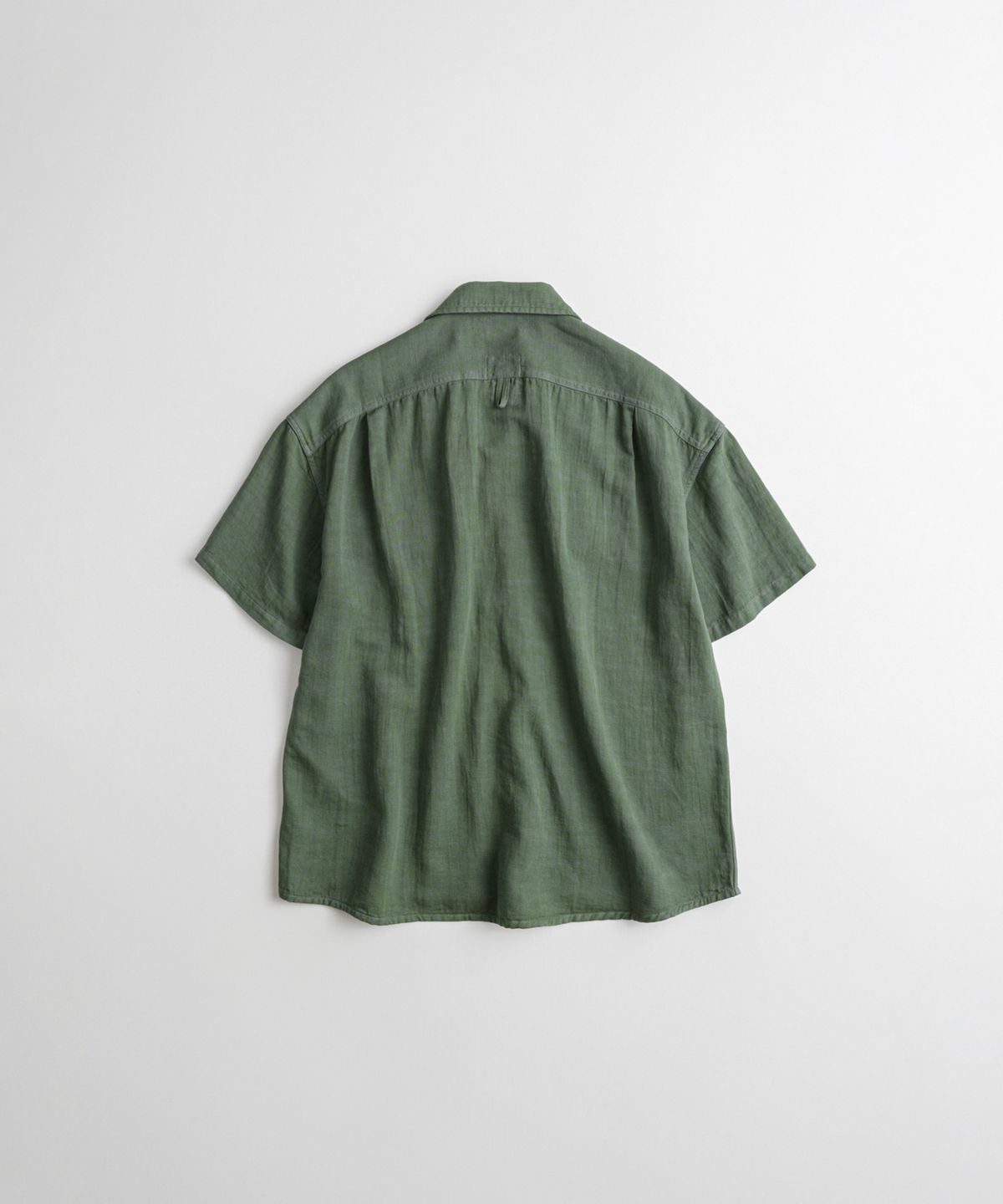 비헤비어(BEHEAVYER) DYED FATIGUE 1/2 SHIRTS olive