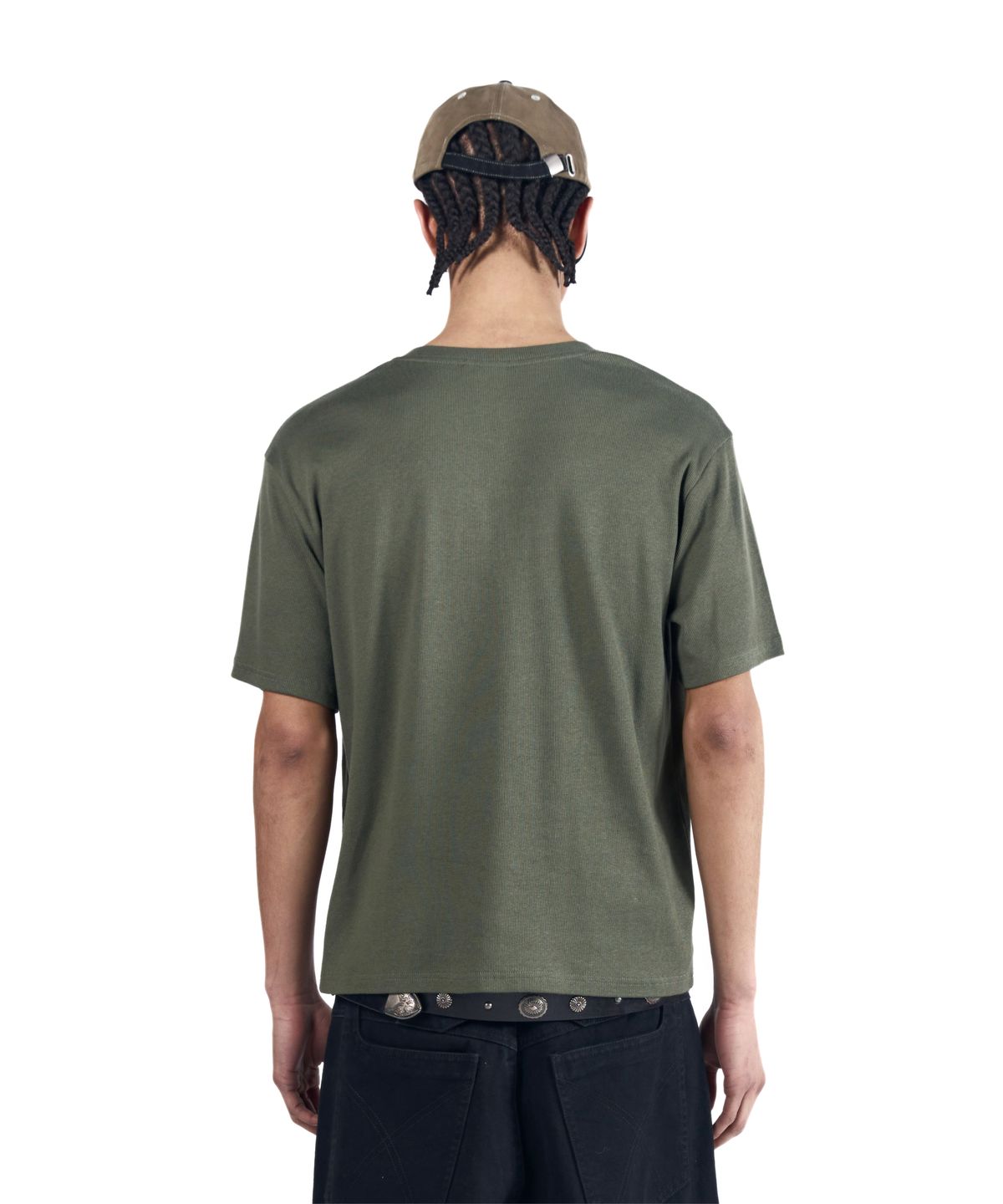 아캄(AAKAM) Shield Henry Neck Half Top (Khaki)