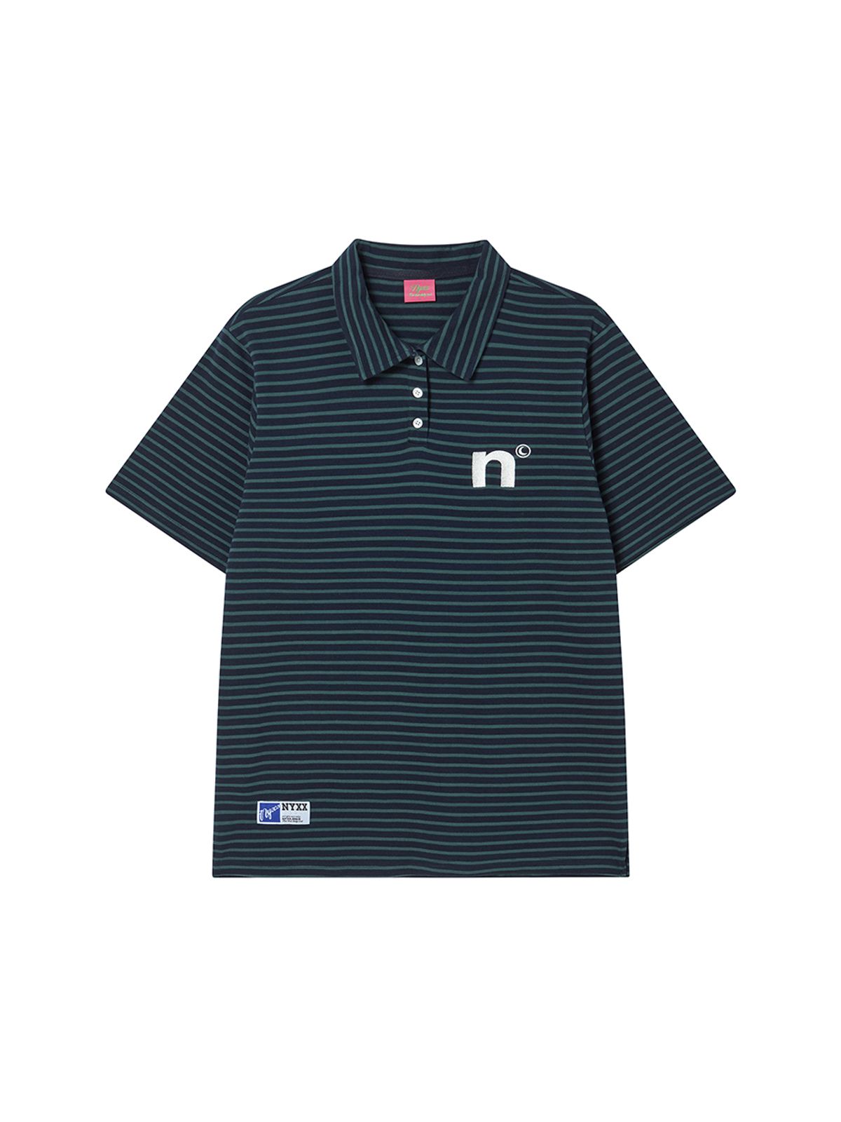 엔와이엑스엑스(NYXX) OVERSIZED WING POLO SHIRT GREEN