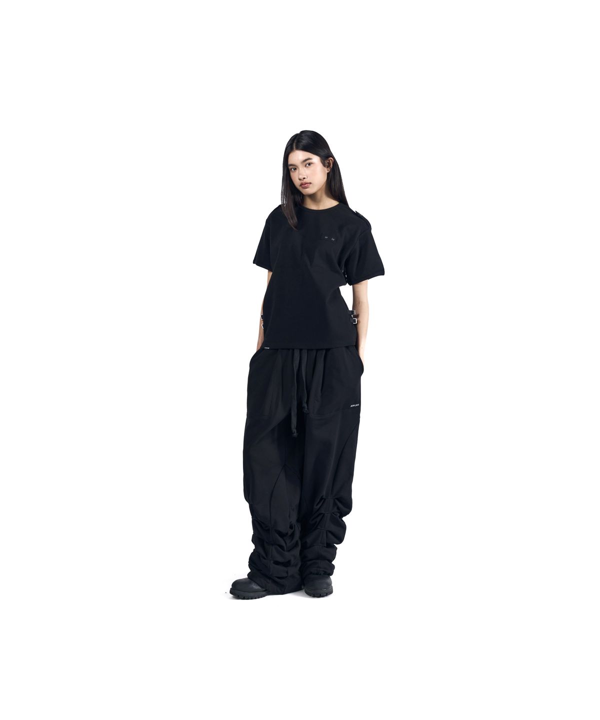 아캄(AAKAM) Tactical Half Top (Black)