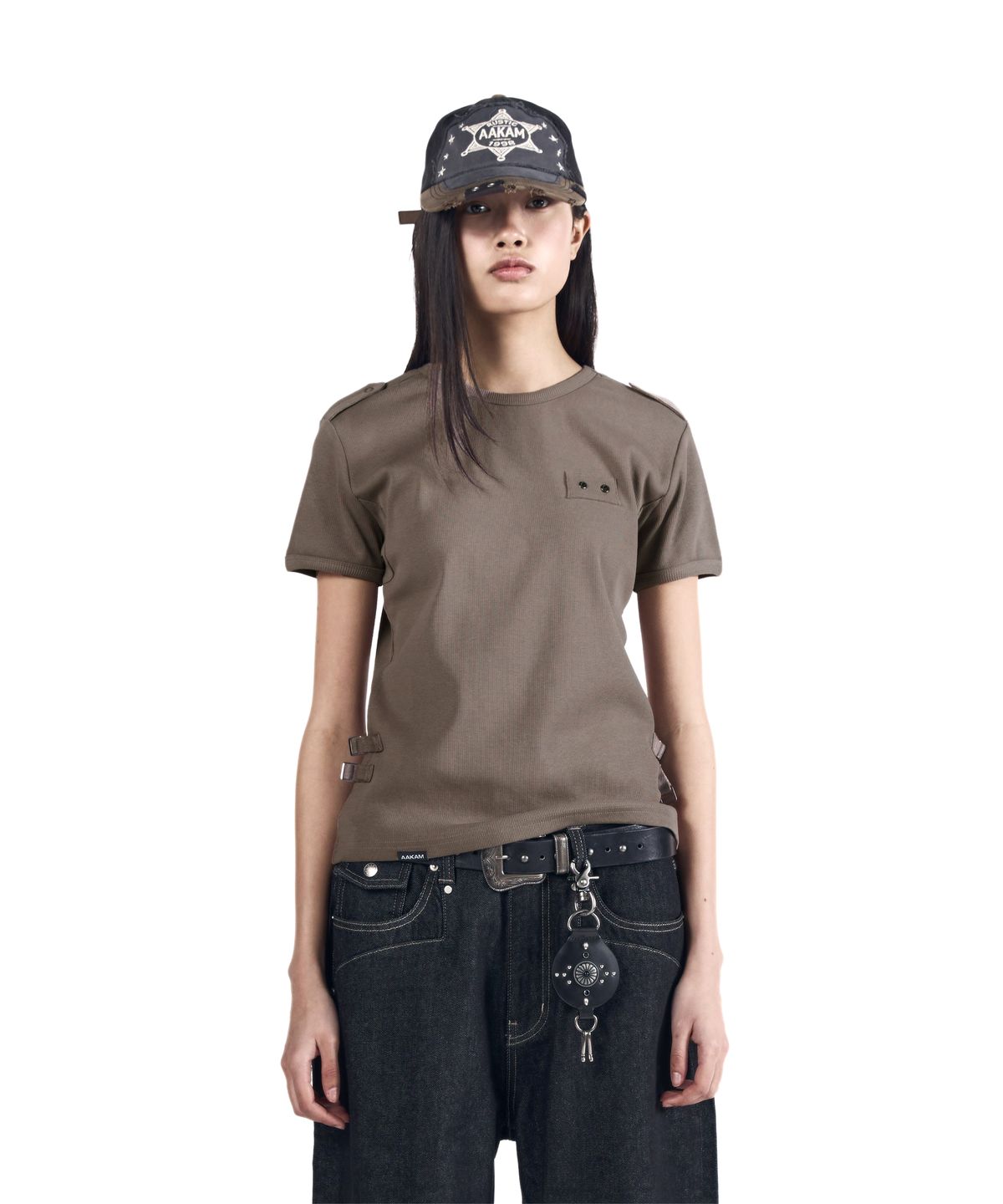 아캄(AAKAM) Tactical Half Top (Brown)
