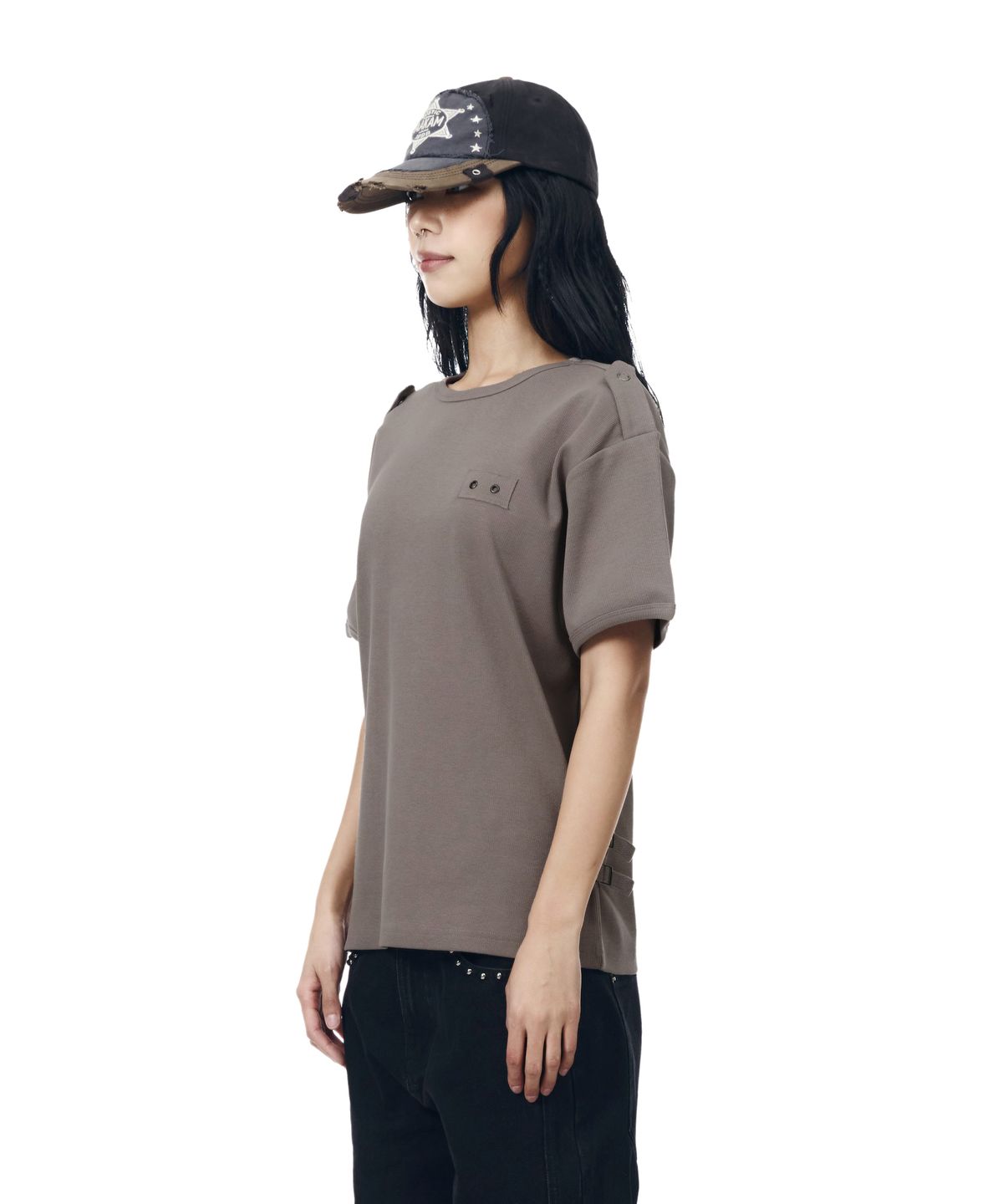 아캄(AAKAM) Tactical Half Top (Brown)