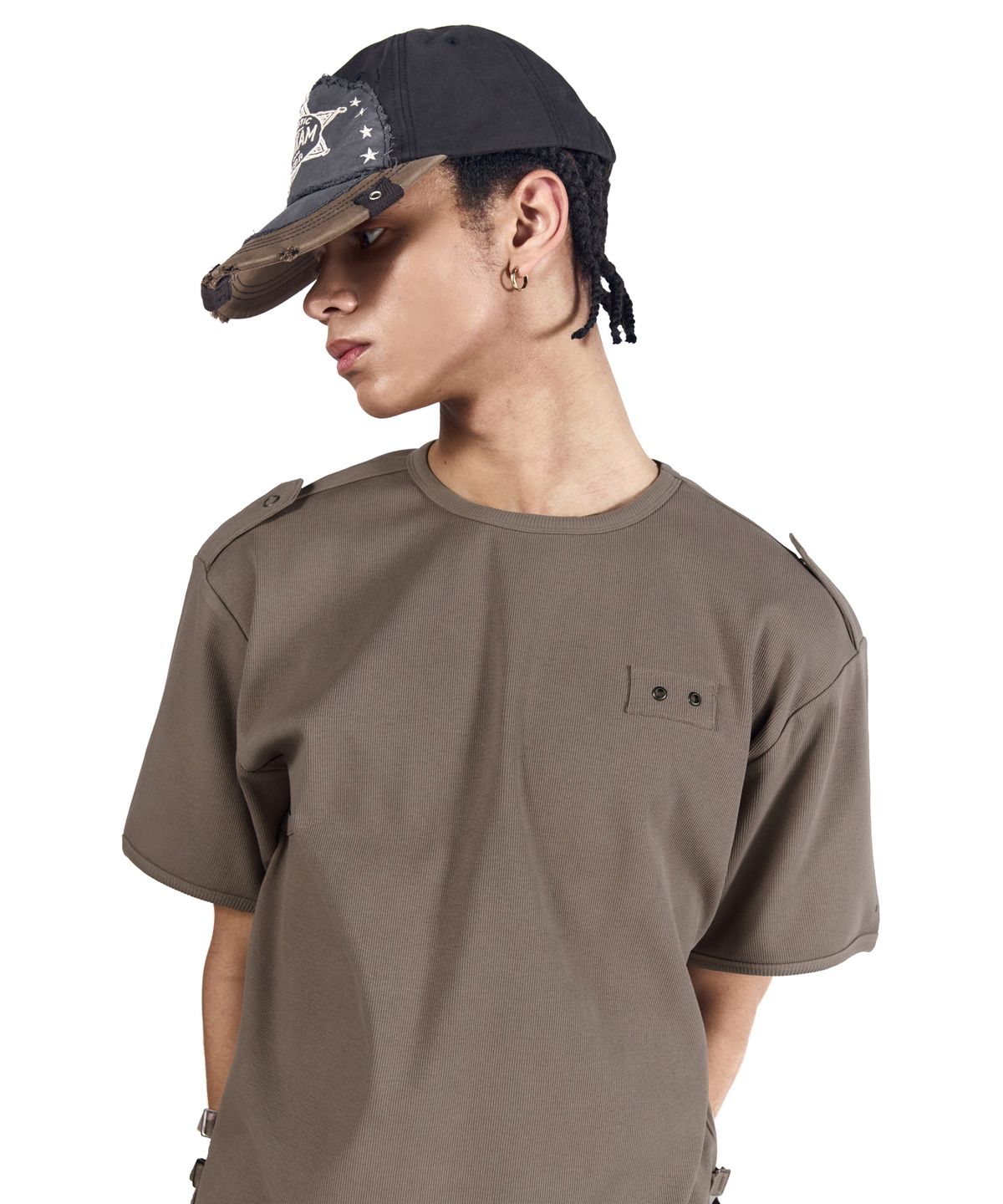 아캄(AAKAM) Tactical Half Top (Brown)