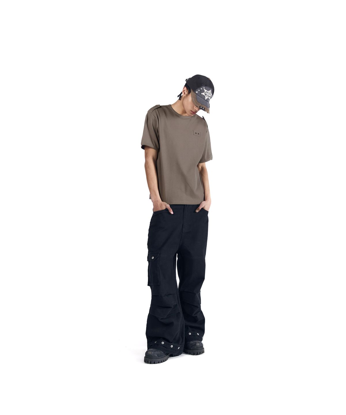 아캄(AAKAM) Tactical Half Top (Brown)