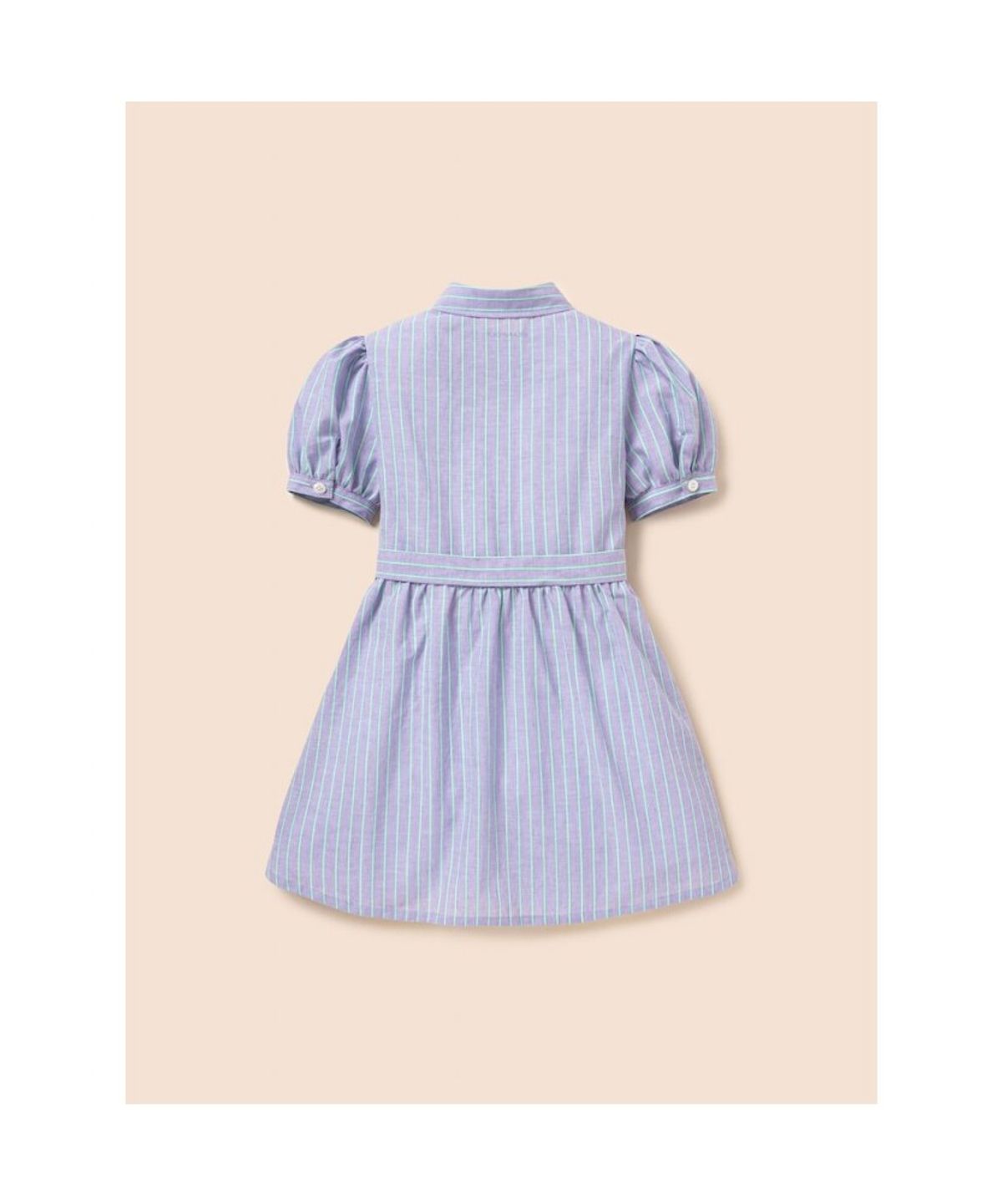 빈폴 키즈(BEANPOLE KIDS) 리넨 멀티 스트라이프 셔츠형 원피스 (BI6471G04V)