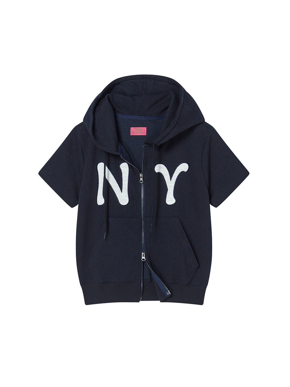 엔와이엑스엑스(NYXX) NY APLIQUE SS HOOD ZIP UP NAVY