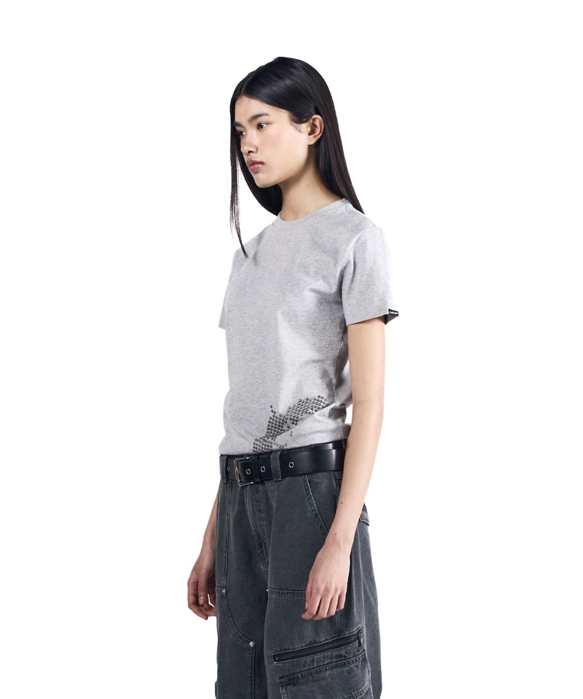 아캄(AAKAM) Studded Pistol Half Top (Gray)