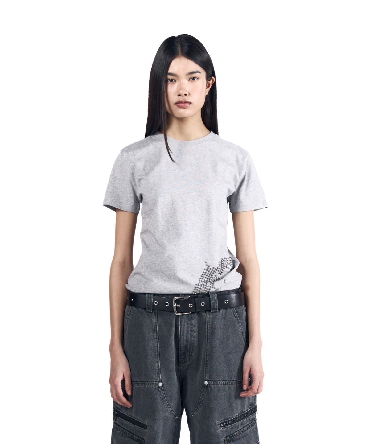아캄(AAKAM) Studded Pistol Half Top (Gray)