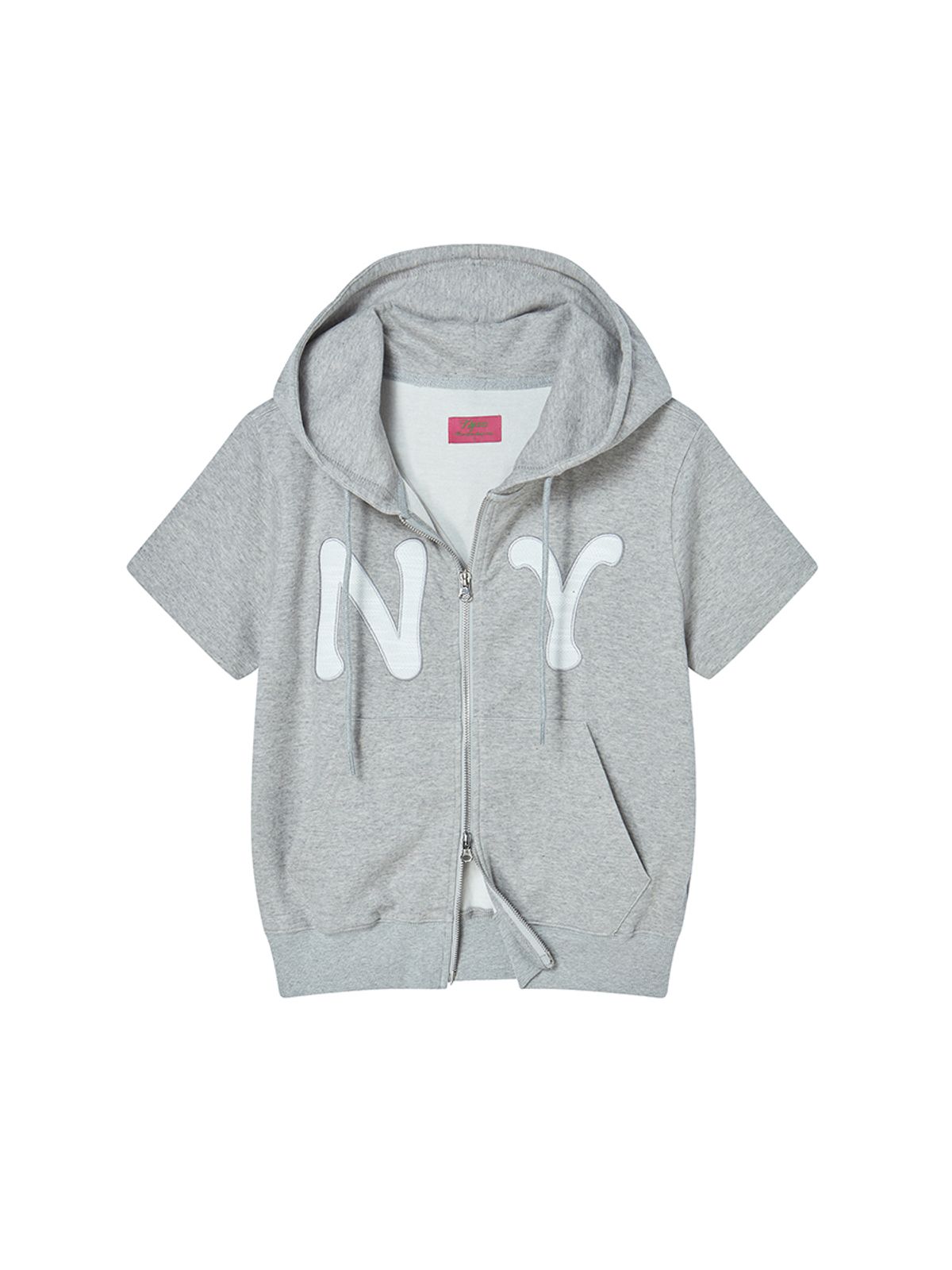 엔와이엑스엑스(NYXX) NY APLIQUE SS HOOD ZIP UP GREY