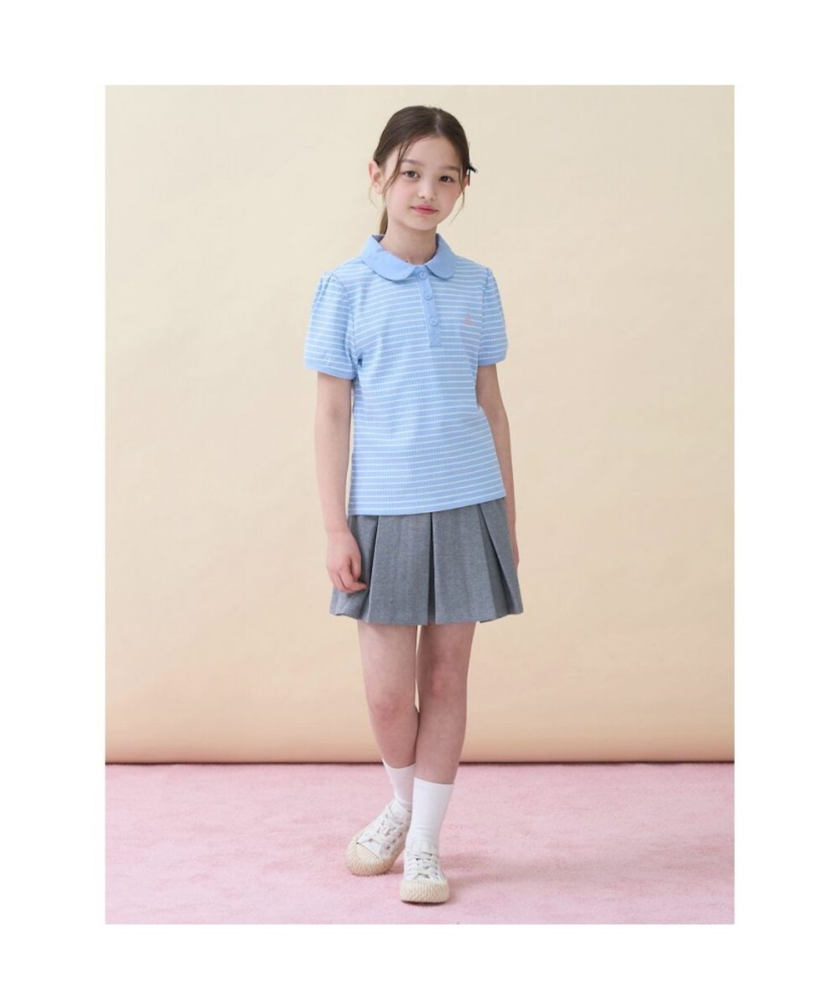 빈폴 키즈(BEANPOLE KIDS) 플리츠 피케 스커트  그레이 (BI6327G013)